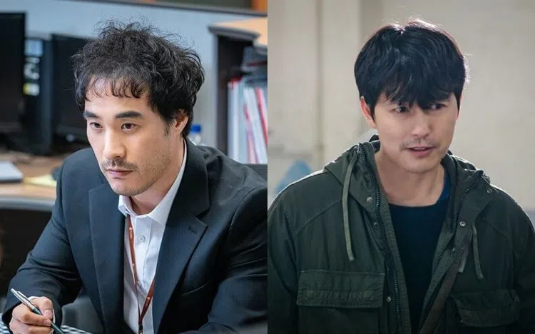 郑雨盛（右）替酒驾的裴晟佑“擦屁股”，演出《延迟的正义》，却因两人颜值差距大，让观众直呼“不连戏”。（互联网）