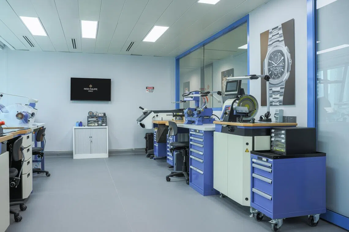 百达翡丽新加坡服务中心，是全球13个同等级设施之一。（百达翡丽提供）