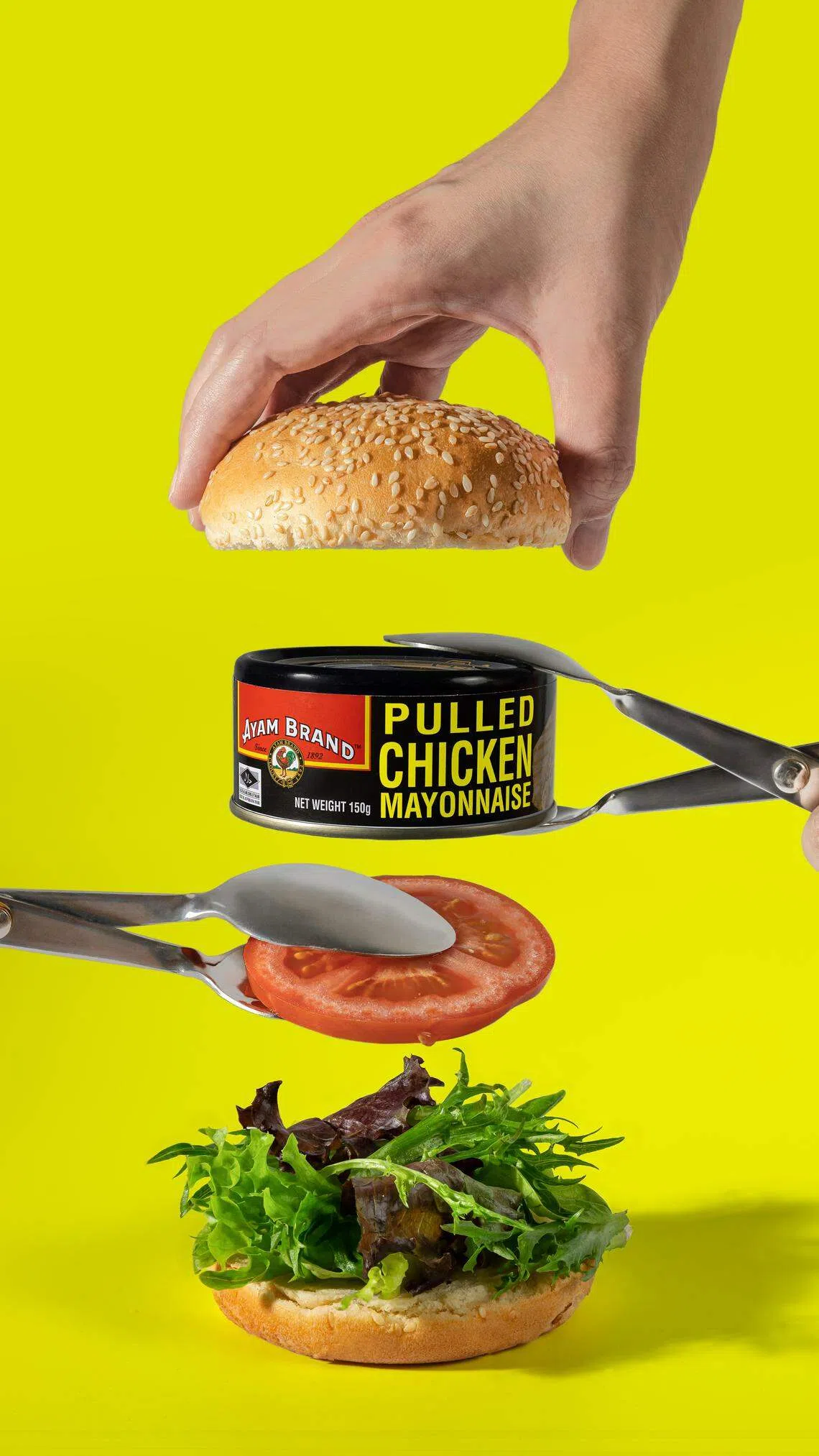 拥有130年历史的雄鸡标罐头食品新推出手撕鸡肉罐头。（品牌提供）