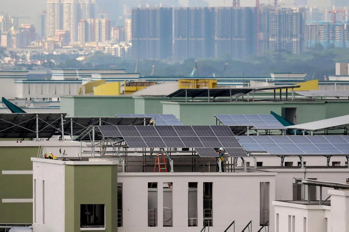 2025年第一季至第二季，我国部署的太阳能装机容量增加7%。（何炳耀摄）