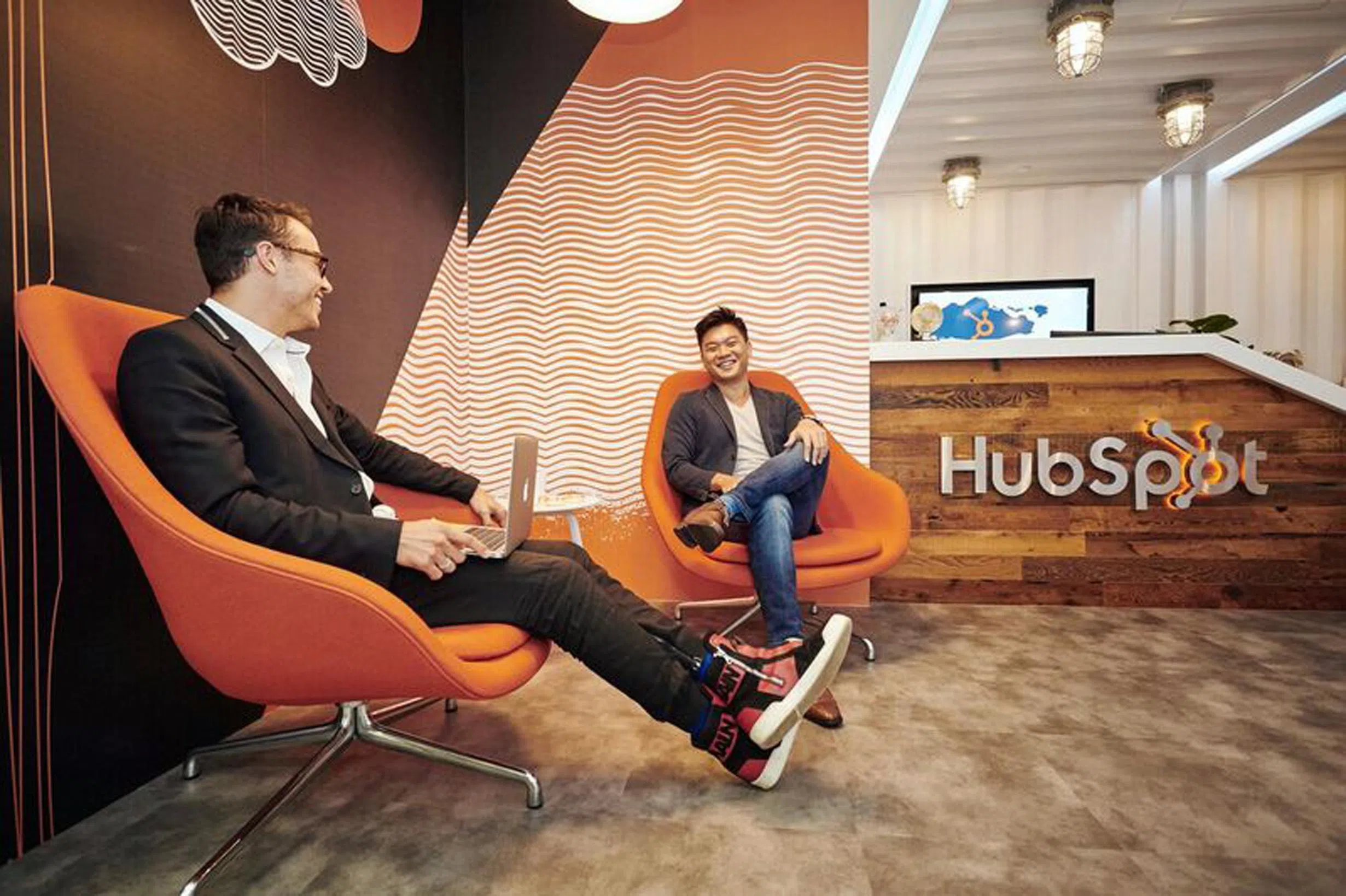图为HubSpot在新加坡的办事处。（档案照片）