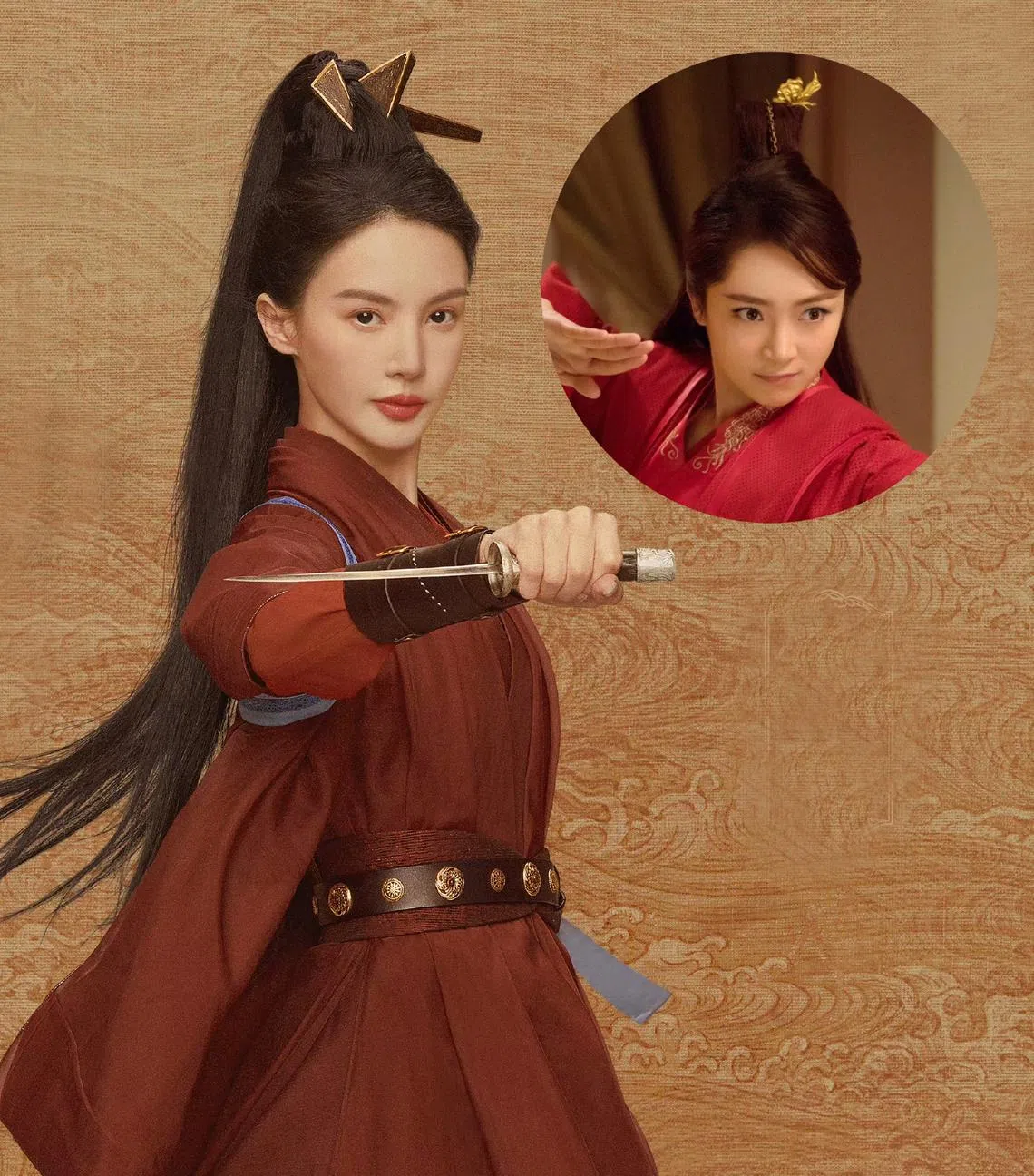 性格爽朗的叶灵儿十分讨喜，第一季由韩玖诺（圈图）出演，第二季由金晨饰演。（互联网）