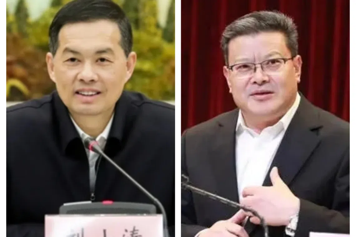 刘小涛（左）和孟凡利（右）分别出任江苏省和广东省党政府党组书记。（互联网合成图）