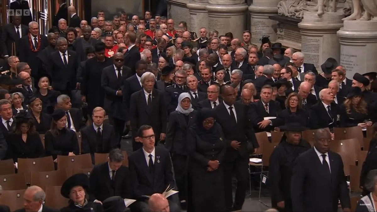 新加坡总统哈莉玛。（视频截图） 