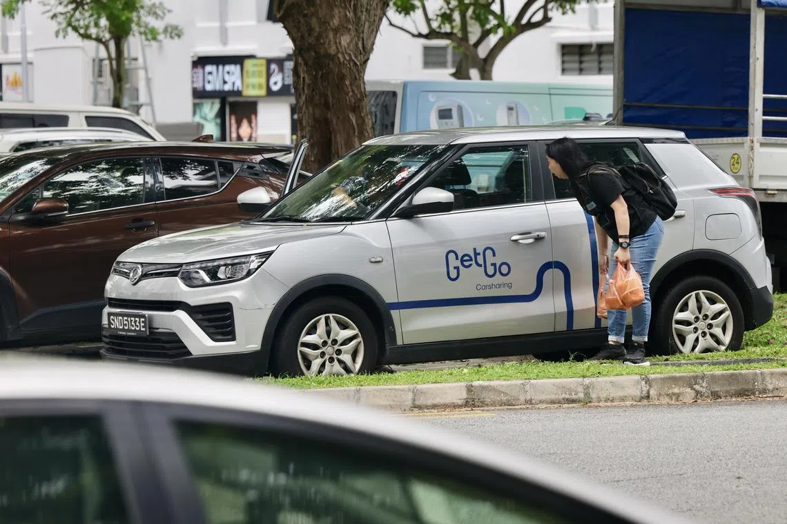 2021年入场的GetGo，拥有约3000辆车。（陈斌勤摄）