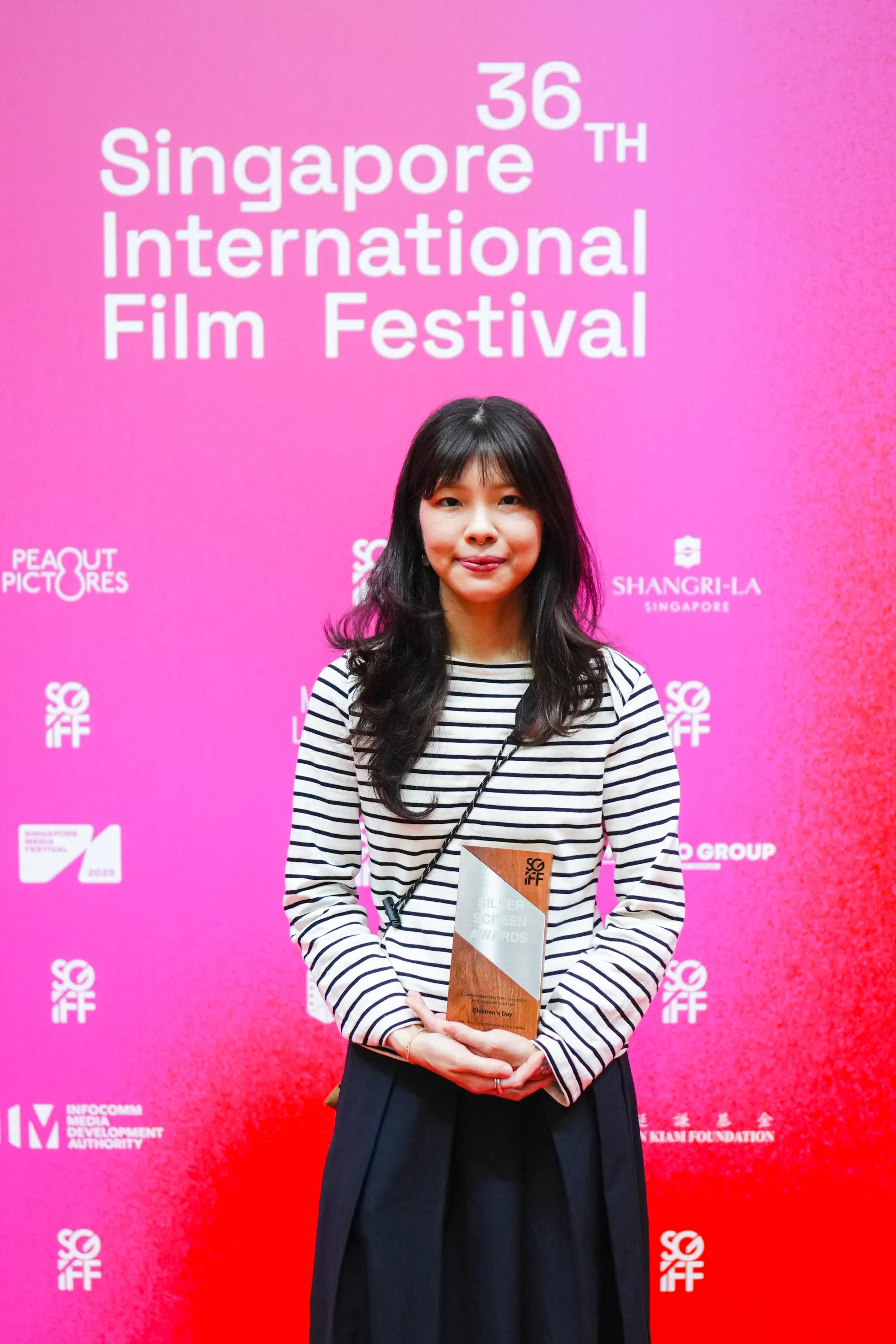 本地新锐导演林暄晴。（新加坡国际电影节提供/Ryan Spectrum摄）