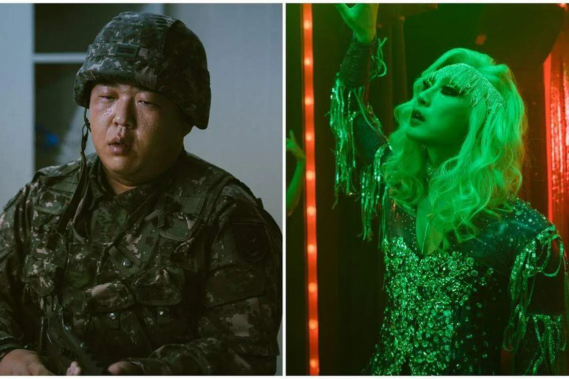 金娄利（左图，文尚勋饰）和张诚旻（右图，裴奈拏饰）都是让人心疼的逃兵。（Netflix提供）