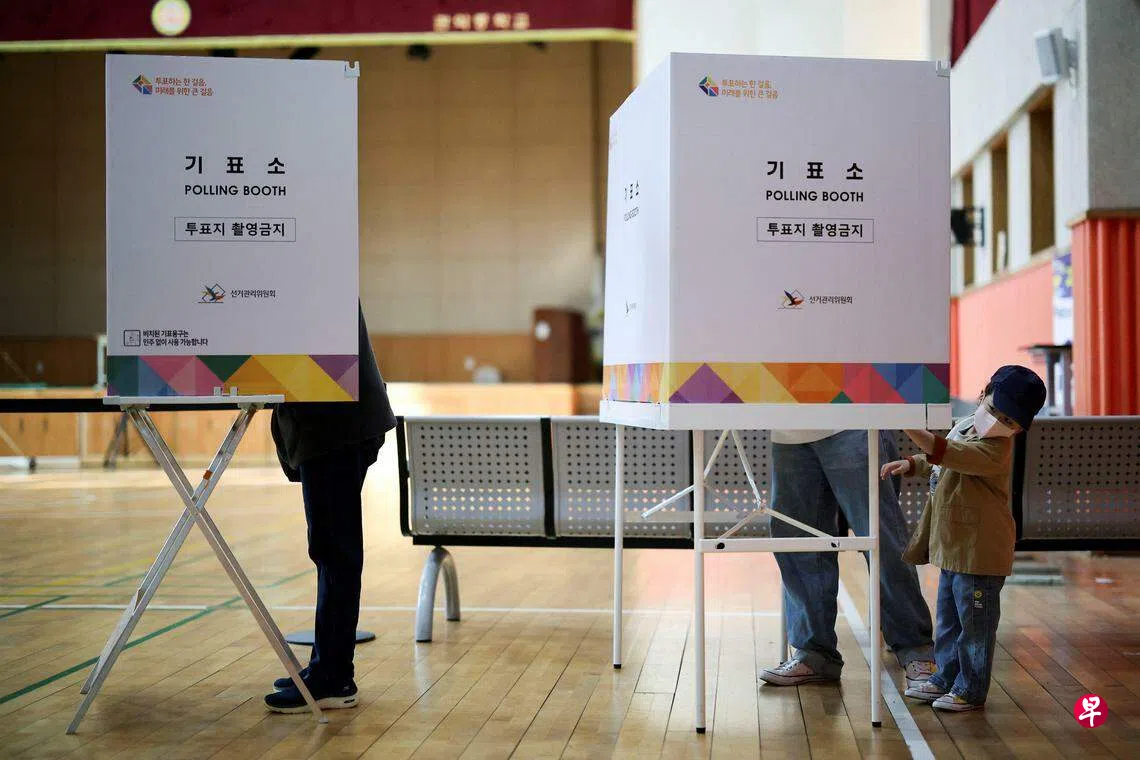 韩国国会议员选举今天投票| 联合早报