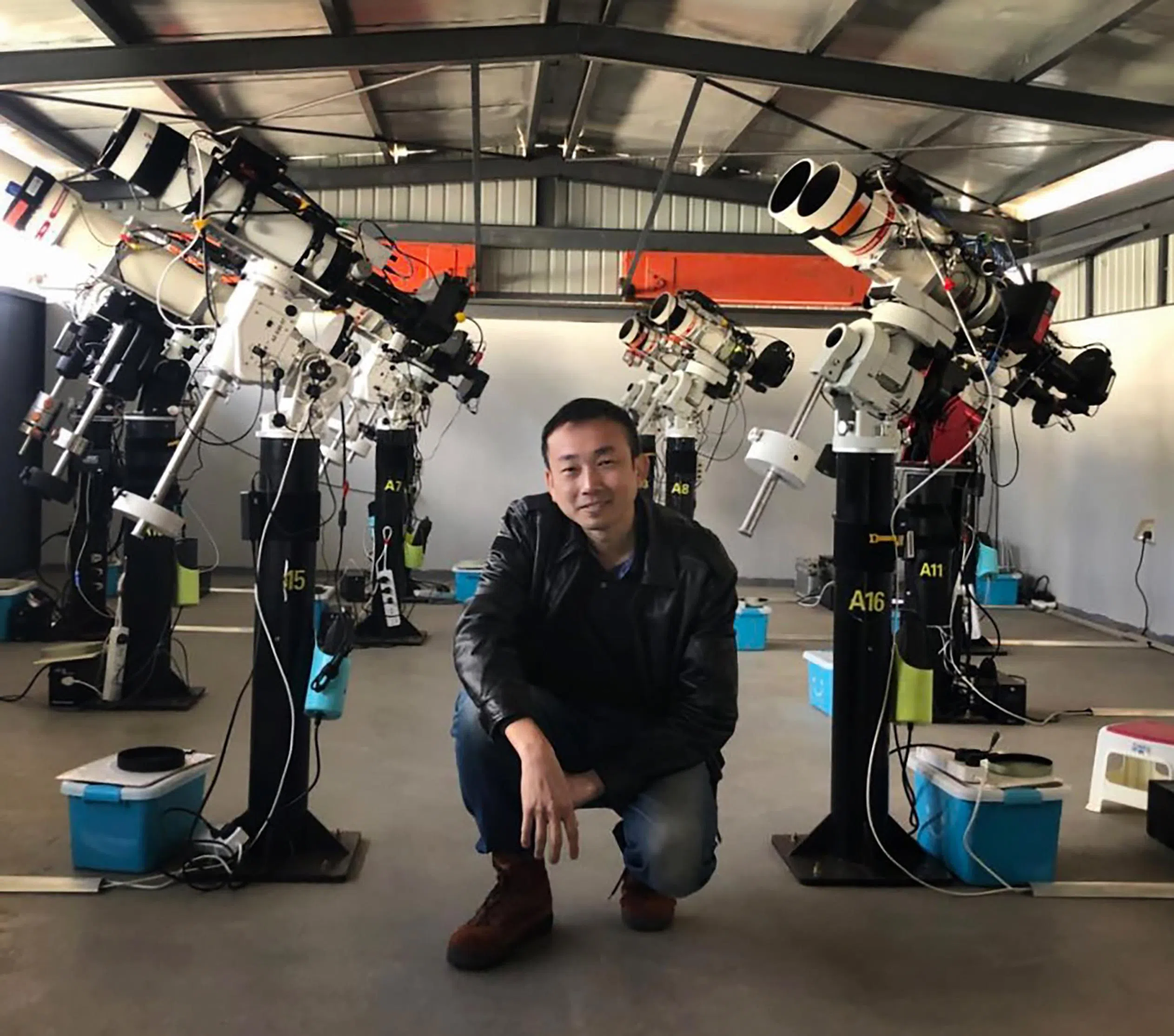 新加坡科学中心展览部经理孙少军，是名天文爱好者。（受访者提供）