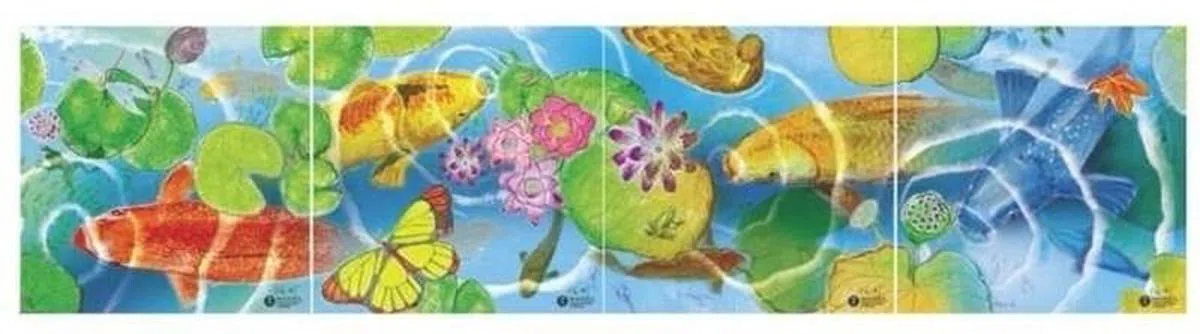 陈之财计划完成四幅区块链画作，并以“春、夏、秋、冬”将其命名。（受访者提供）