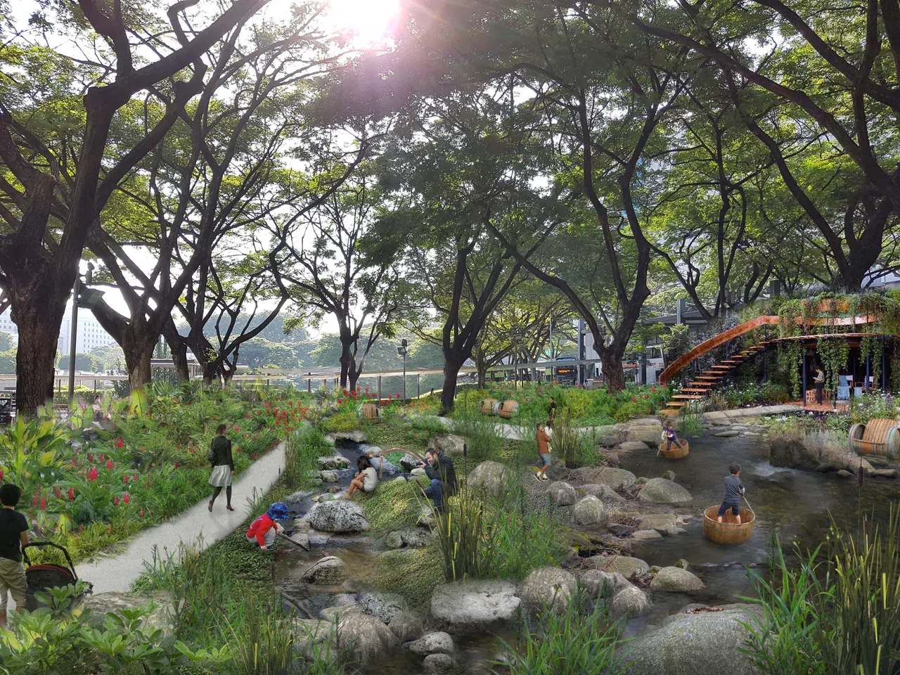 多美歌格林改造后会有更多设施，小朋友可以戏水玩乐。（国家公园局提供构想图）