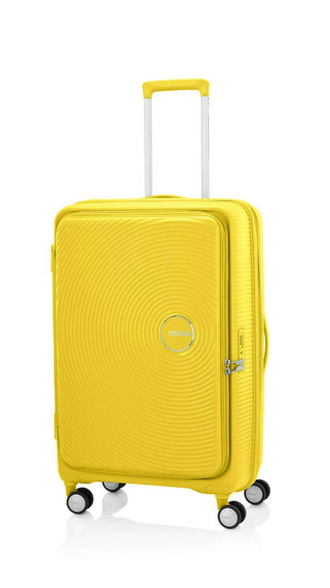 American Tourister“肚量大”，外形也亮眼。（American Tourister提供）