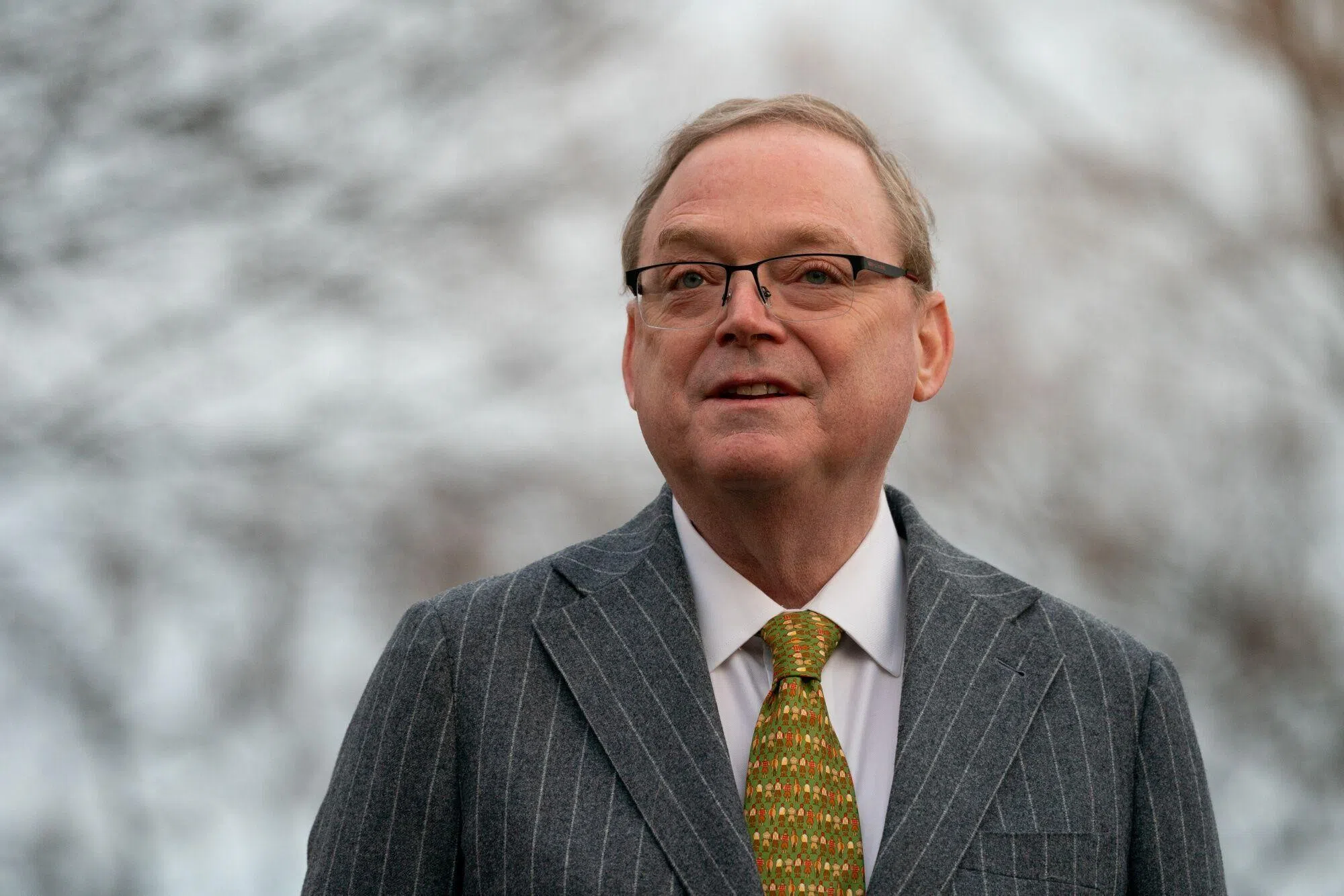 美联储主席的候选人之一，国家经济委员会主任哈塞特（Kevin Hassett）。（彭博社）