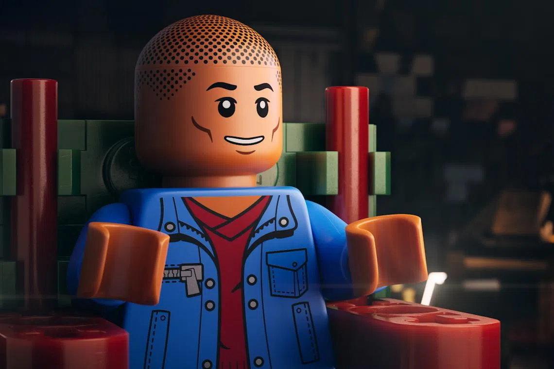 美国流行乐天王菲瑞尔威廉斯以乐高积木造型拍自传电影。（The Projector提供）