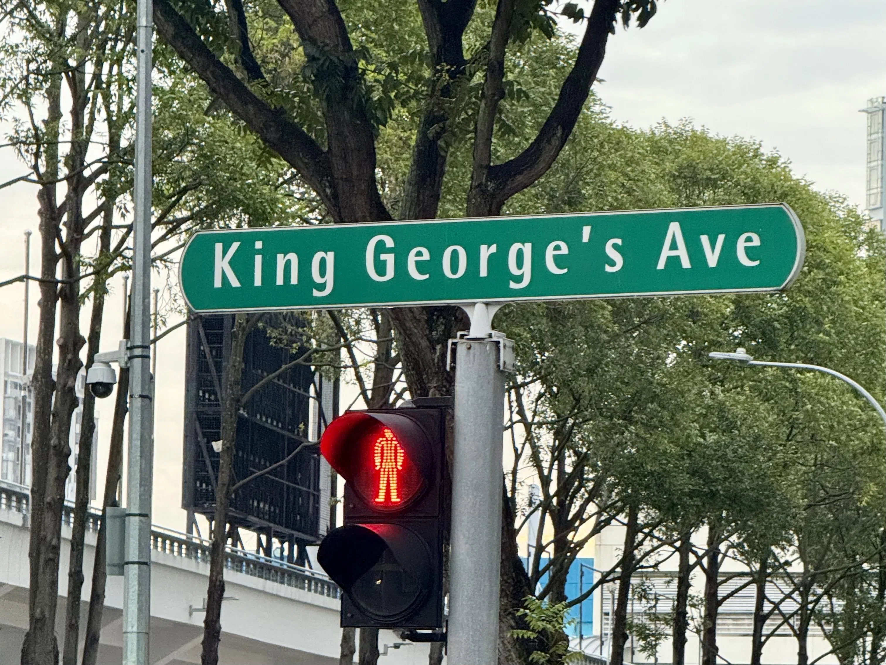 乔治王道（King George's Avenue）因英国国王乔治五世而得名。（叶晓虹摄）