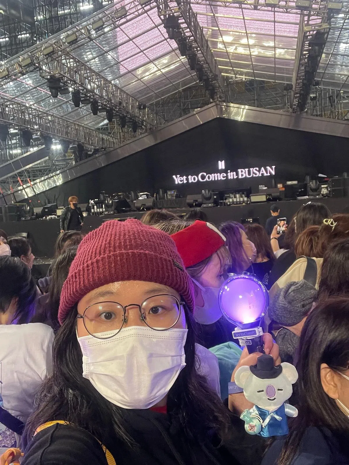 幸运索得演唱会门票的狮城粉丝林亿苗。