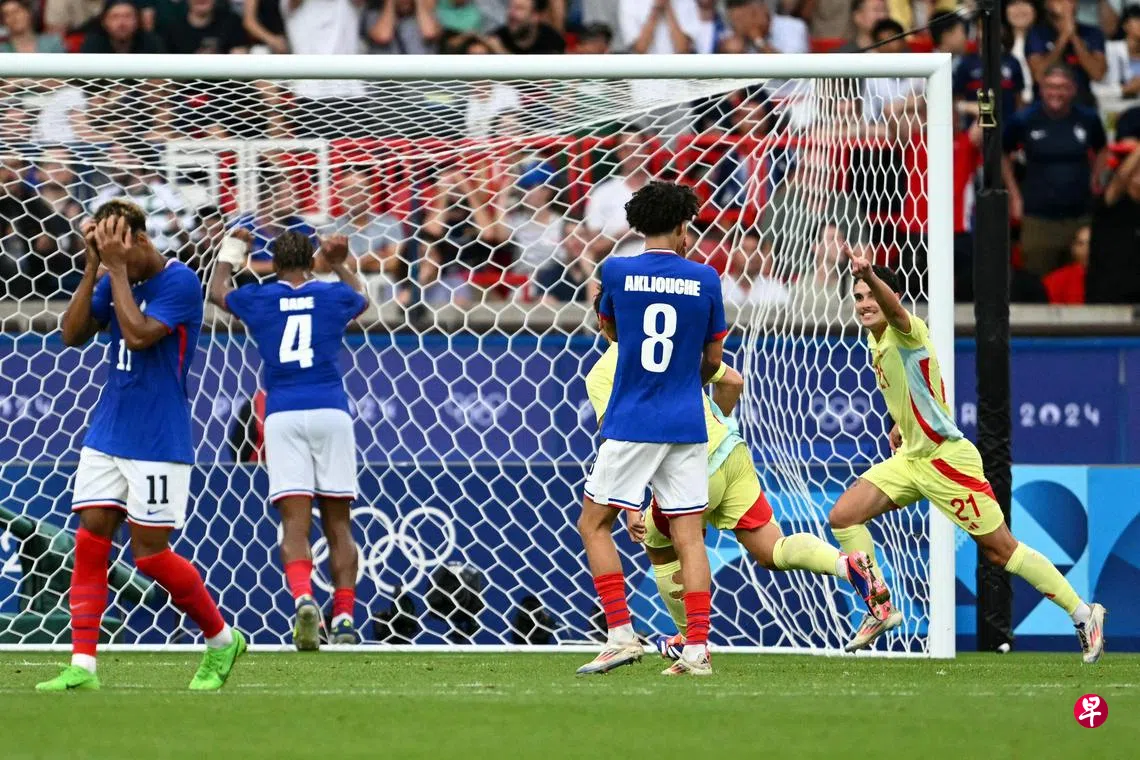 奥运会】加时赛候补球员立功西班牙男足力挫法国夺冠| 联合早报