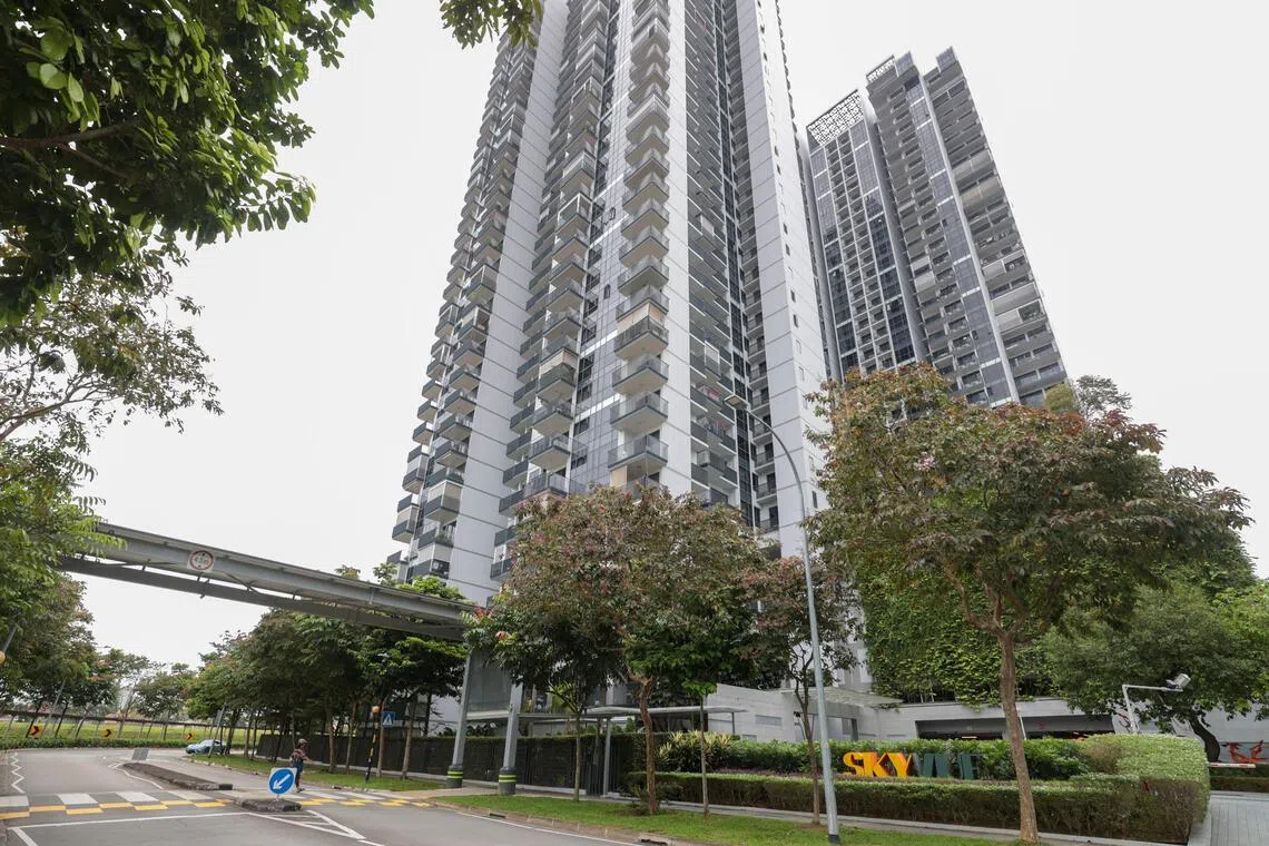 晴景完工于2017年，楼高37层共有694个单位。目前在PropertyGuru网站上有19个单位放售，26个单位供租赁。（吴先邦摄）