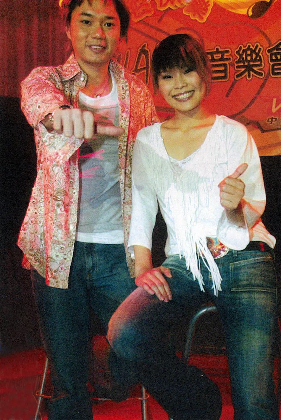 本地歌手永邦（左）和周蕙传过绯闻。（档案照）