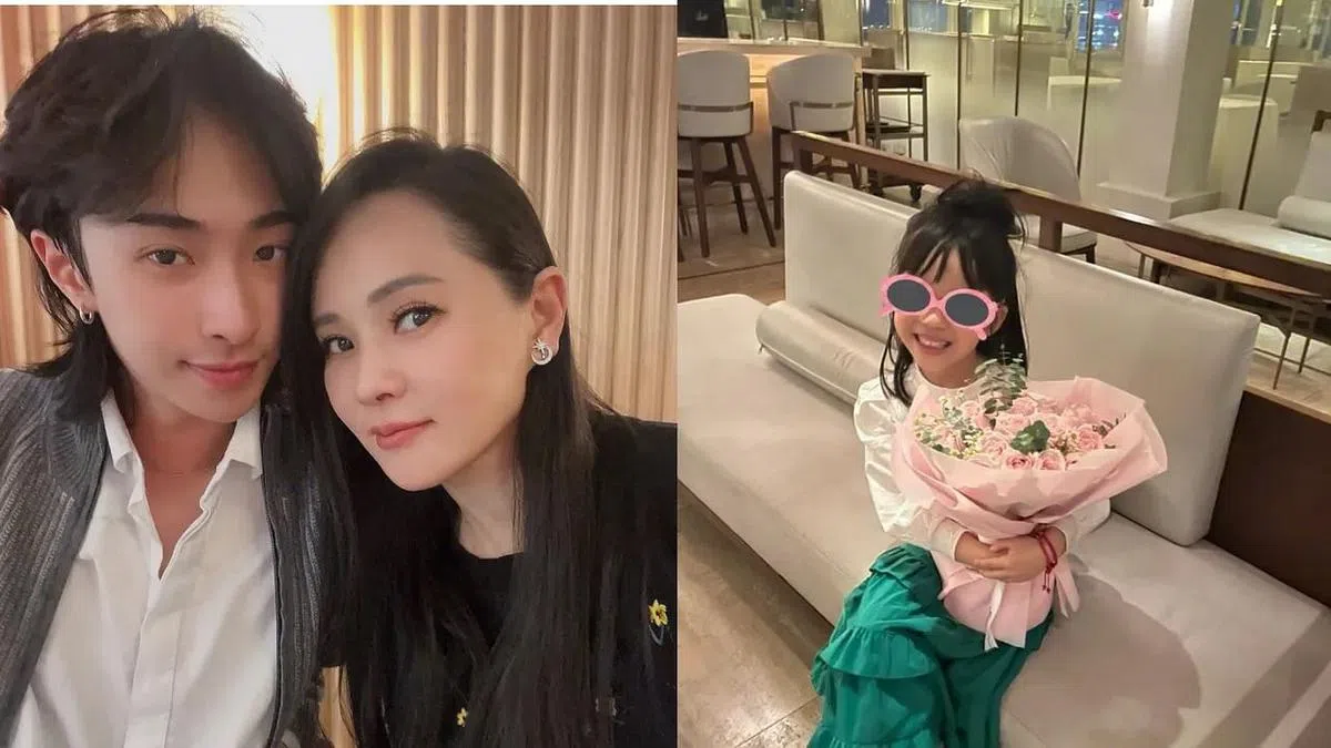 伊能静这半年来的发文都围绕着儿女。（取自微博）