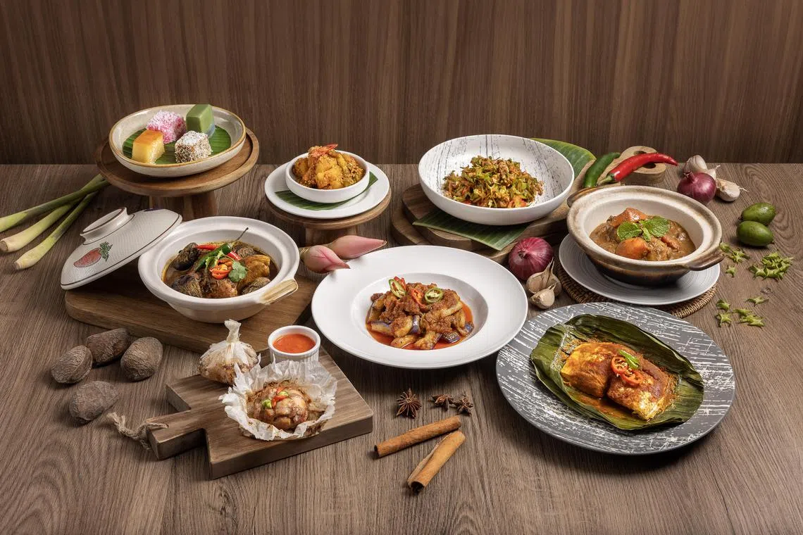 Cafe Oriental与名厨迪希瓦合作，呈现限时娘惹和欧亚菜单。（酒店提供）