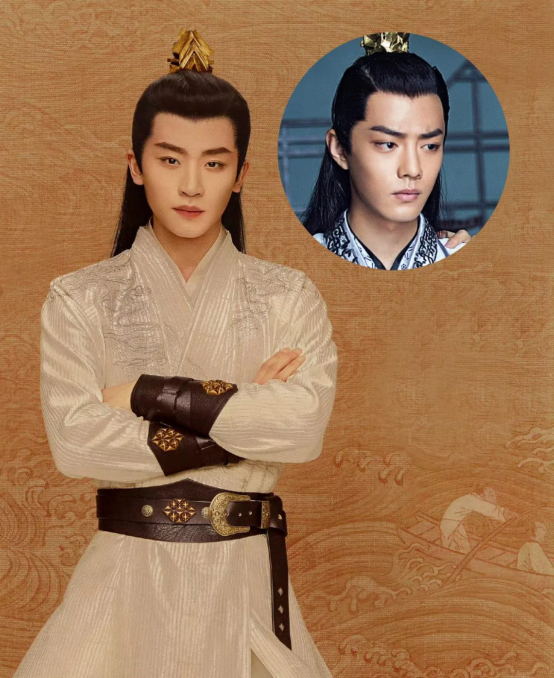 《庆余年2》的言冰云由肖战（圈图）换成95后新人吴幸键。（互联网）