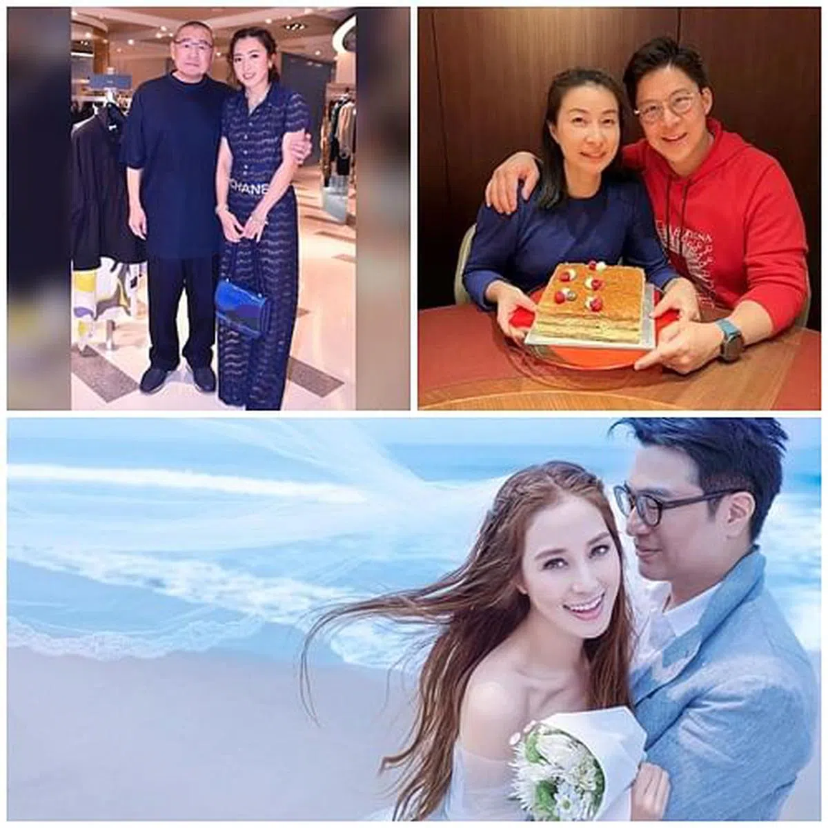 甘比（左上图右）、郭晶晶（右上图左）、徐子淇（下图左）都是香港有名的阔太。（取自IG）