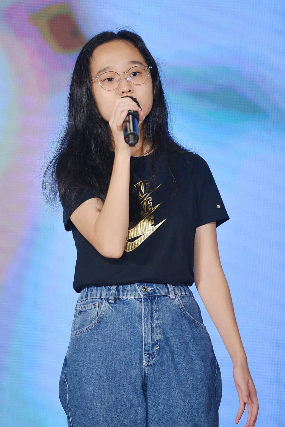 李嘉敏以“Kopi O”一曲赢得创作组（创意）冠军。（推广华文学习委员会提供）