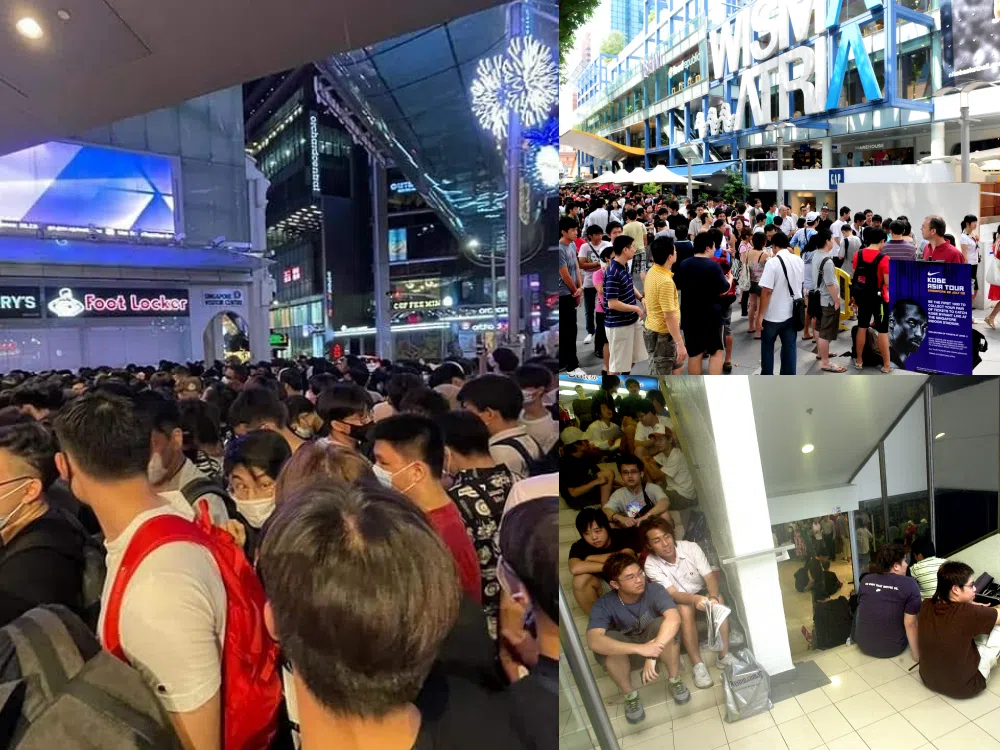 限量球鞋一推出总会掀起排队抢购热潮。（档案照）