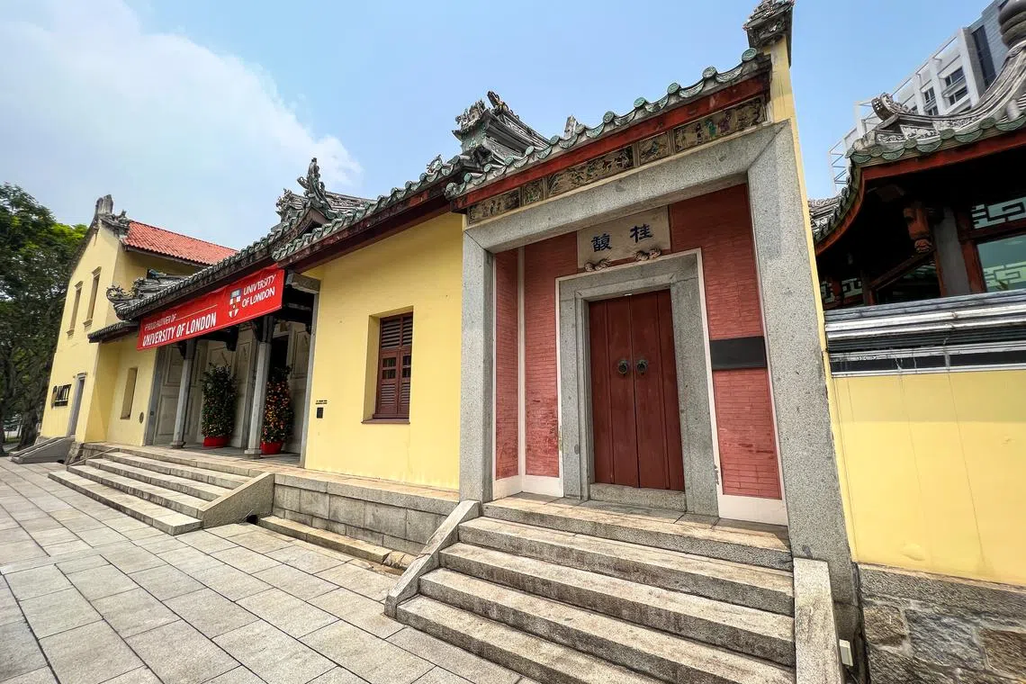 在登路和槟榔路交界的陈旭年资政第是本地硕果仅存的潮州大宅。（叶振忠摄）