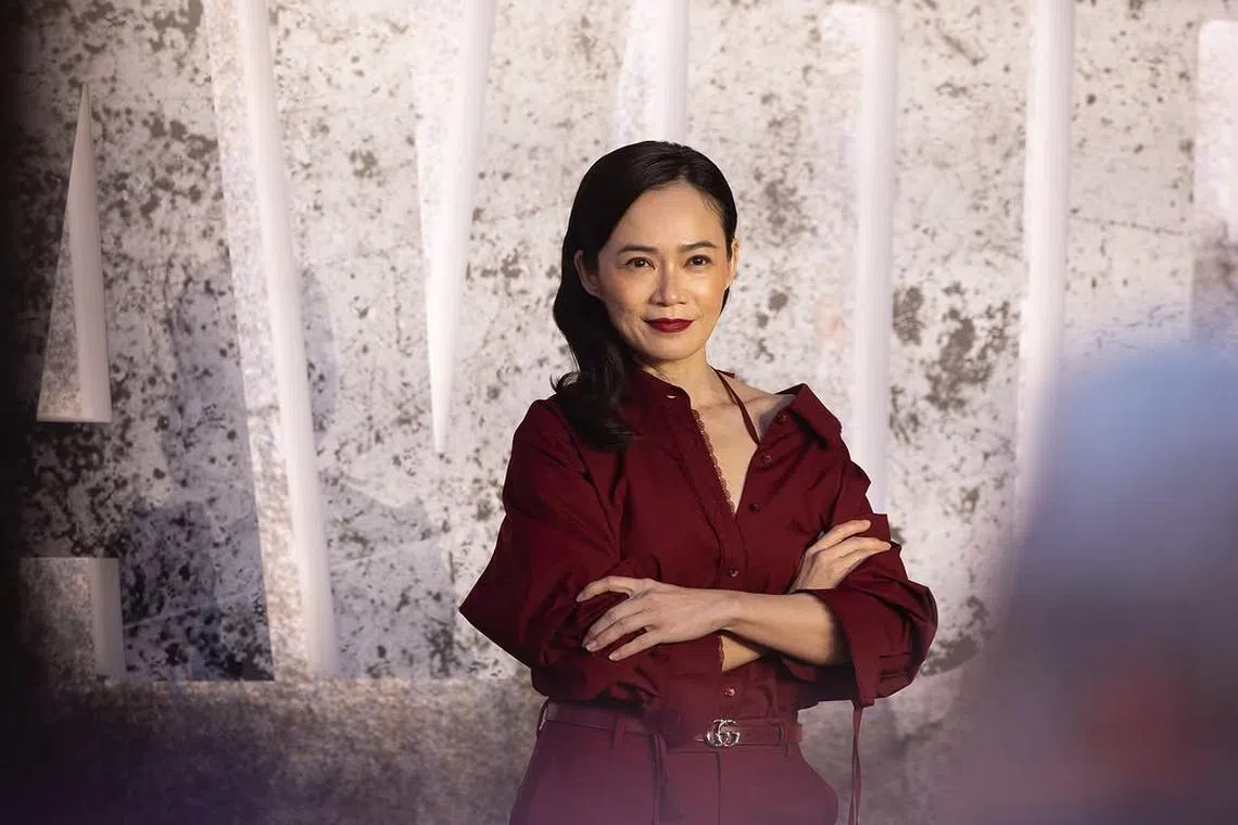 杨雁雁4月到伦敦出席电影的首映礼。（取自杨雁雁IG）