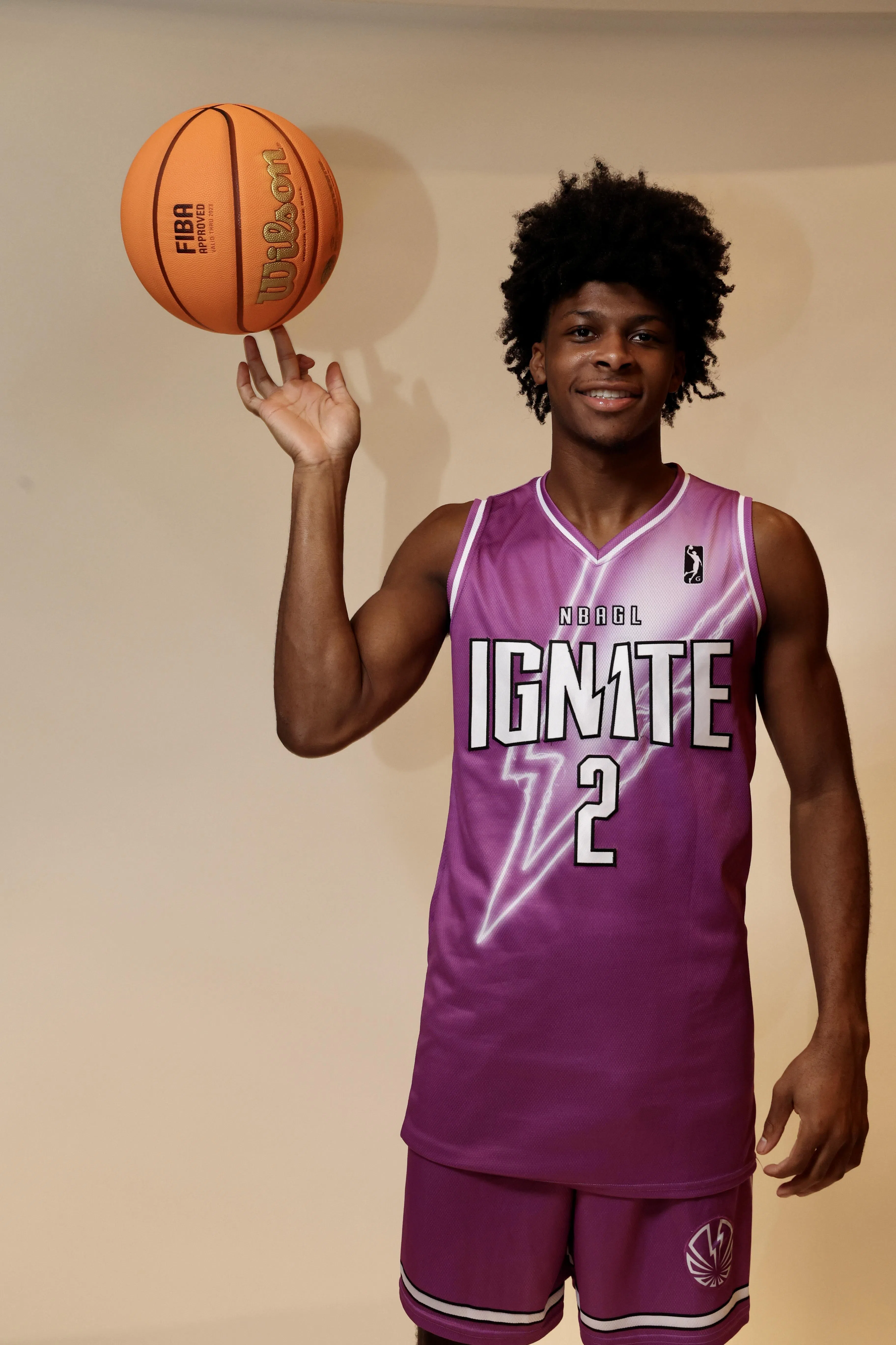 NBA发展联盟球队点燃控卫伦敦·约翰逊视刚加盟勇士的NBA球星保罗为偶像。（邝启聪摄）