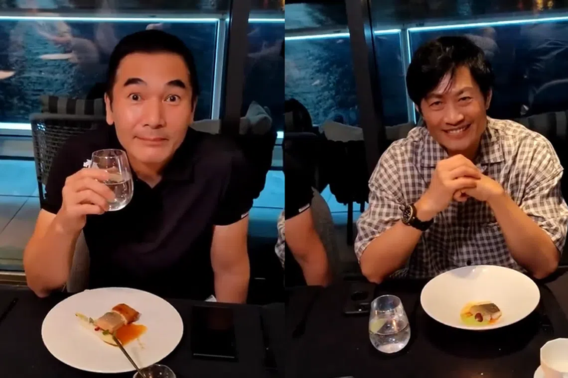 方中信和黄德斌（袁咏仪小红书视频载图）