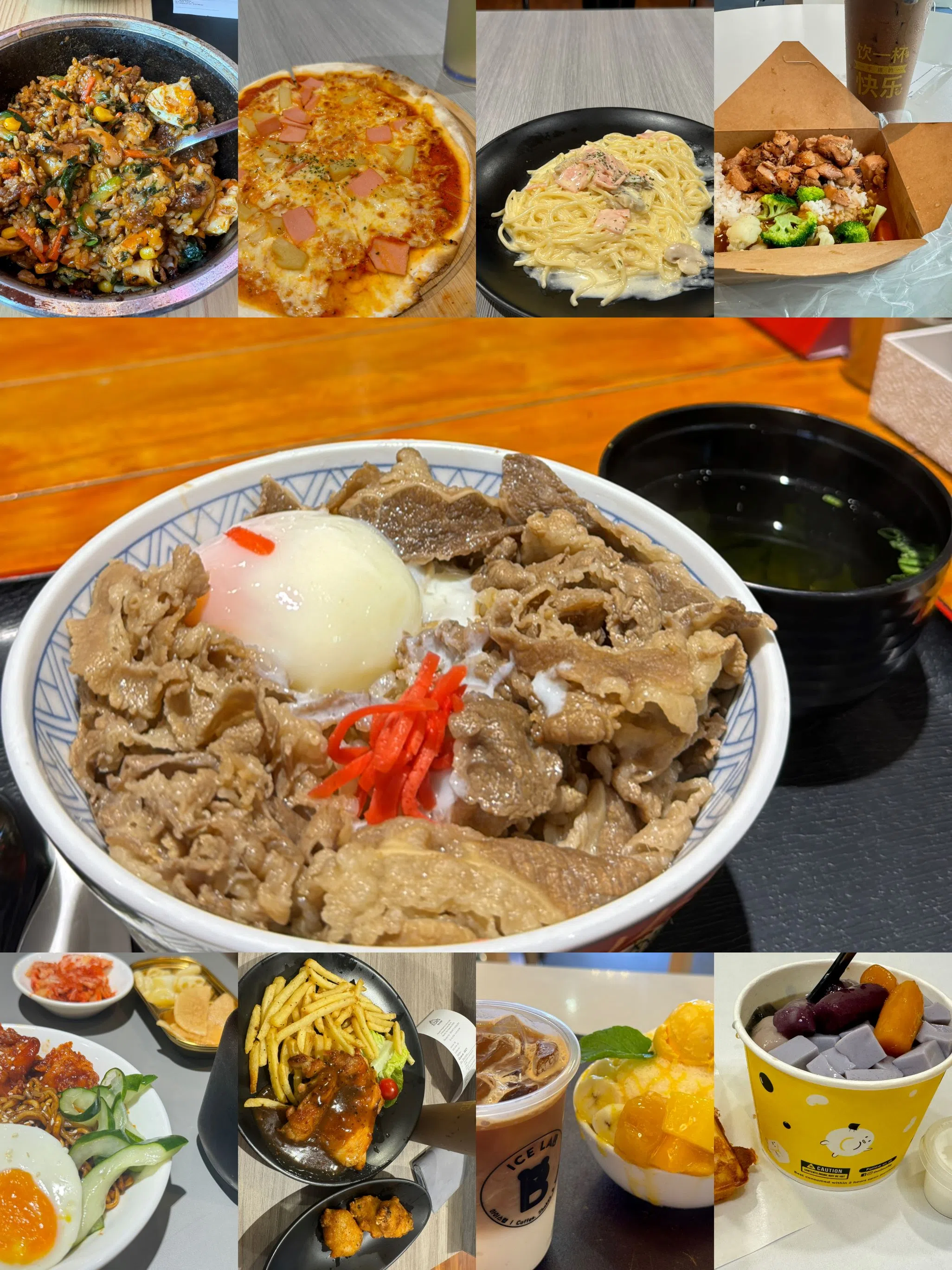 作者本人真实的考试期间菜品，吃顿好的不是考试的意义，是生活的意义。（李画扬摄）