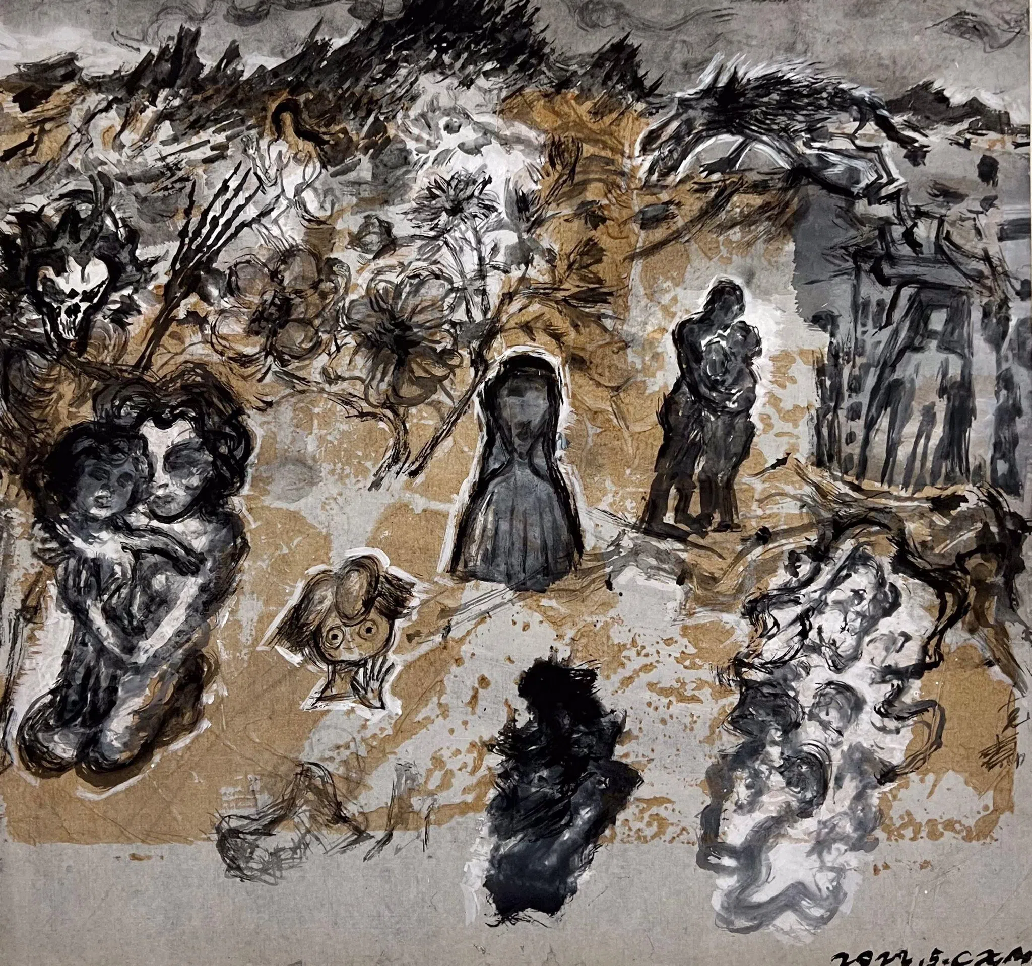 陈心懋《游园惊梦系列之51》融合古今人物符号造型。（谁先觉提供）