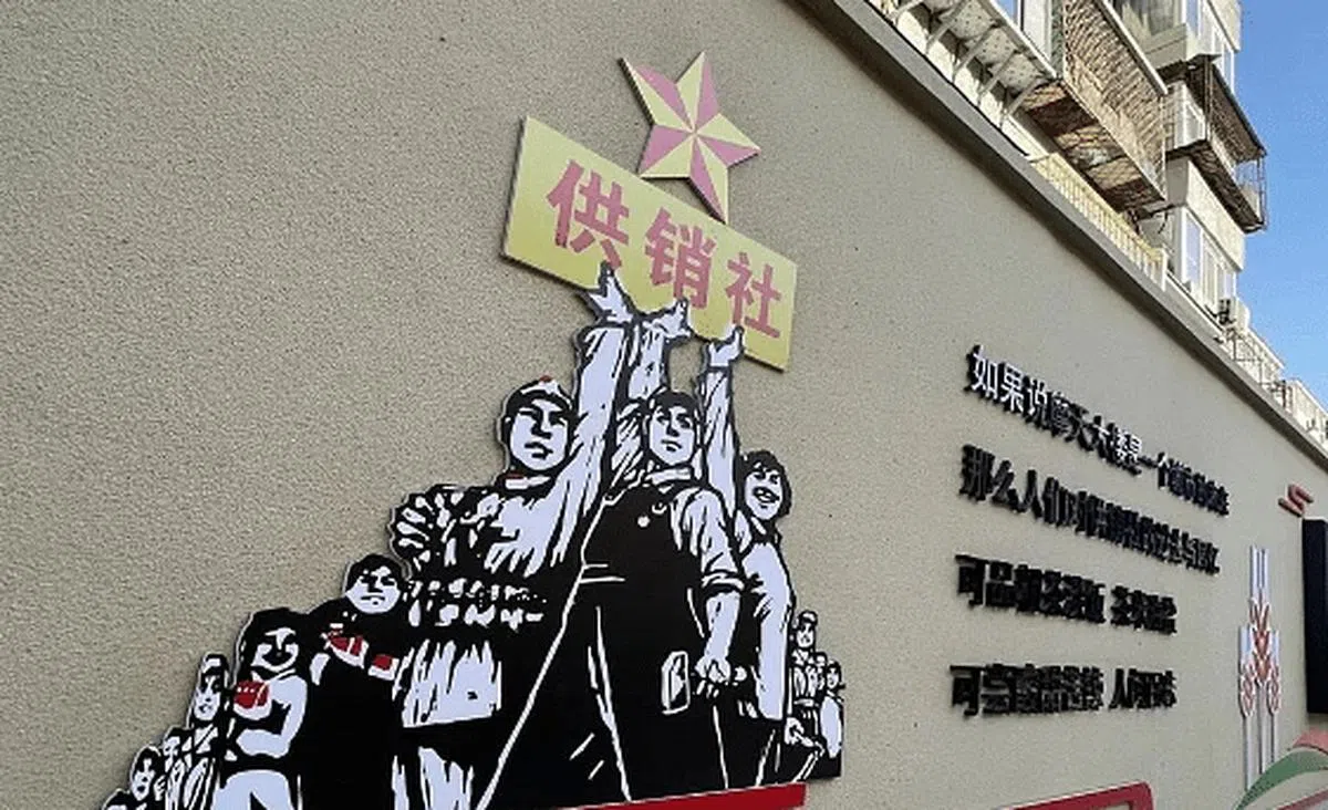 北京市团结湖供销便民服务中心。（中新经纬）