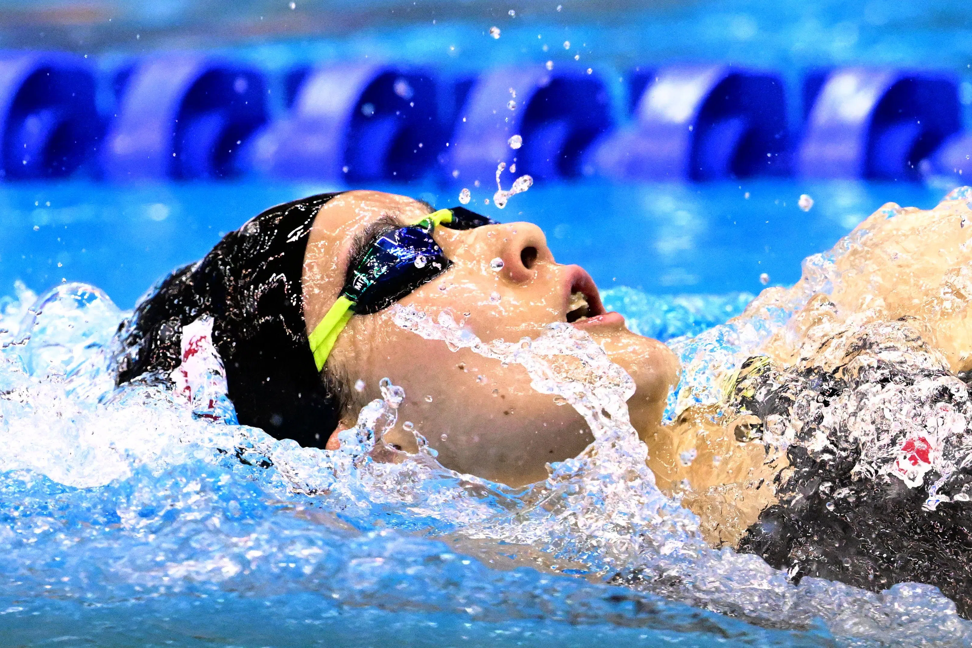 日本泳将大桥悠依将出战本届亚运会，力拼金牌。（法新社）