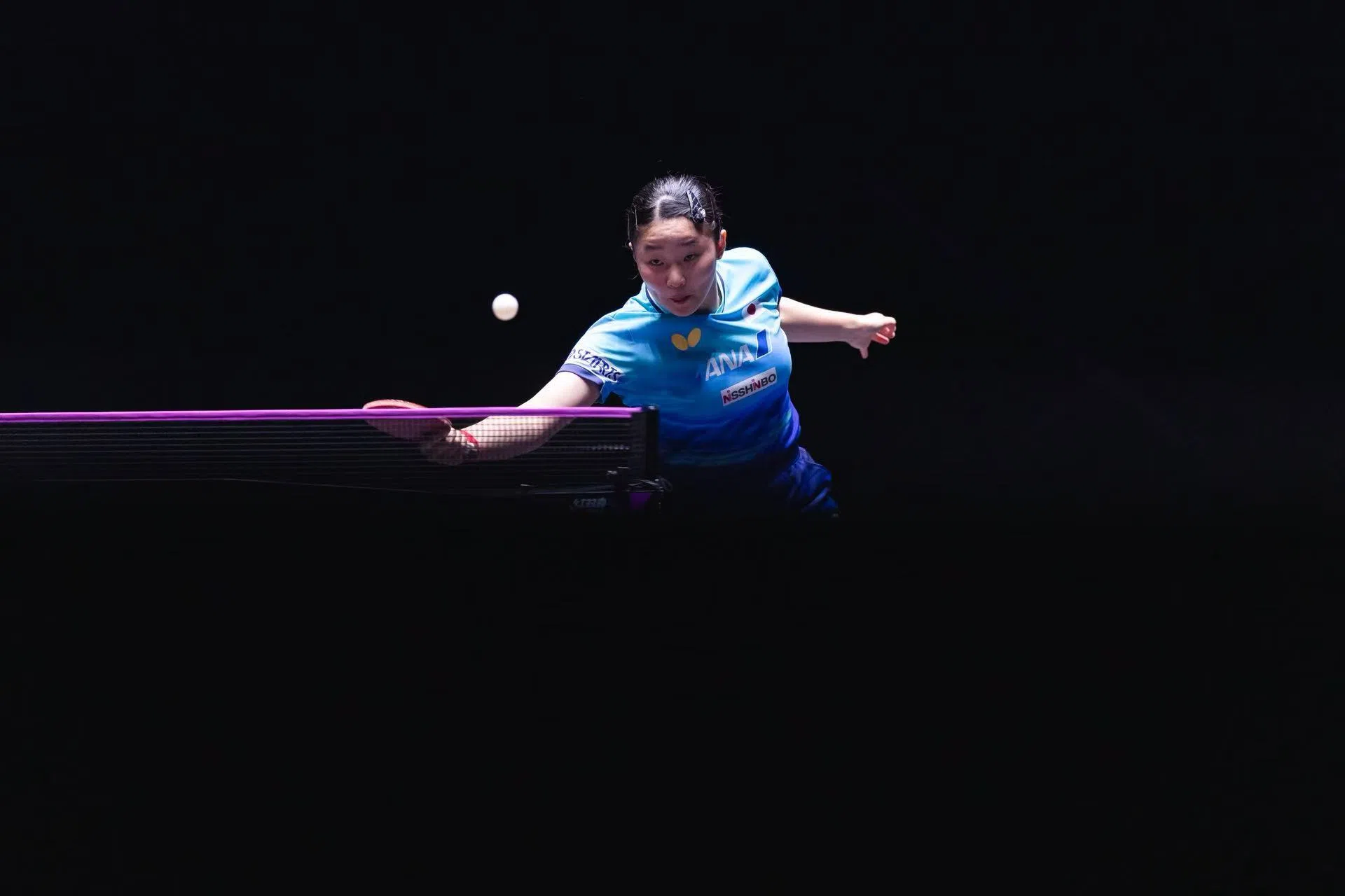 头号种子张本美和（图）以4比1击败罗马尼亚的伯纳黛特·斯佐科斯。（WTT澳门冠军赛提供）