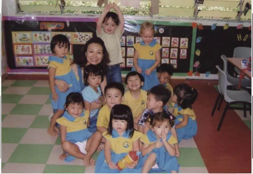 吴冠英曾在东海岸创办一所幼儿园。（受访者提供）