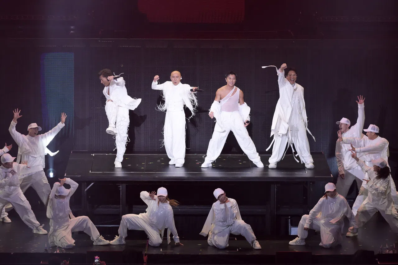 今年8月，Big Four四人相隔12年再次合体，在红馆连唱三场。 （创时代提供）