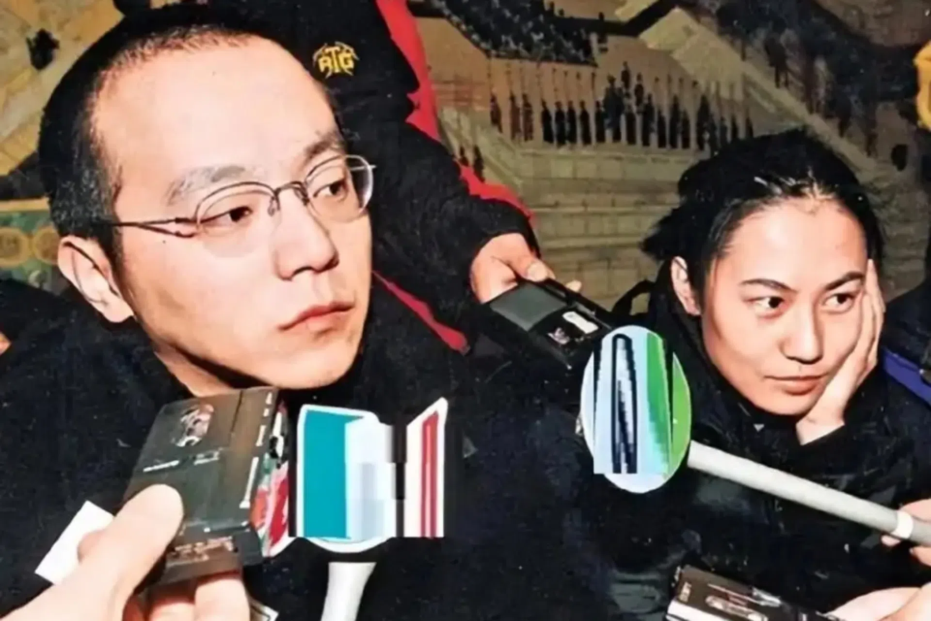 窦唯（左）当年公然称高原是“我的爱人”引爆舆论。（互联网）