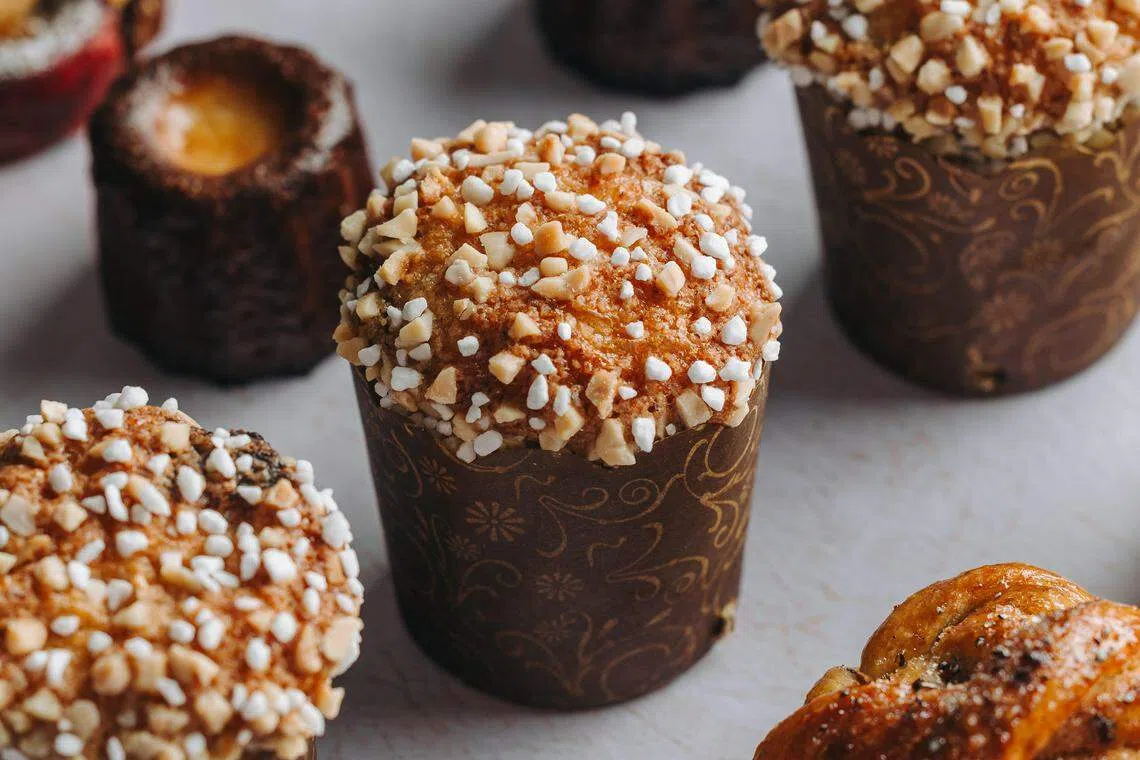 Le Matin Patisserie的迷你潘尼朵尼，松软香甜。