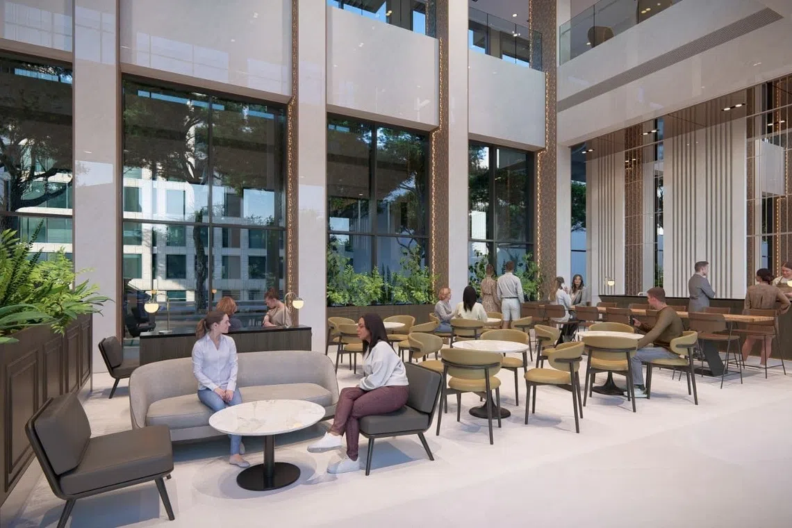 根据国大网站，The Ridge酒店设有咖啡厅，为来访的学者、专业人士提供交流、聚会的场所。（构想图取自国大网站）