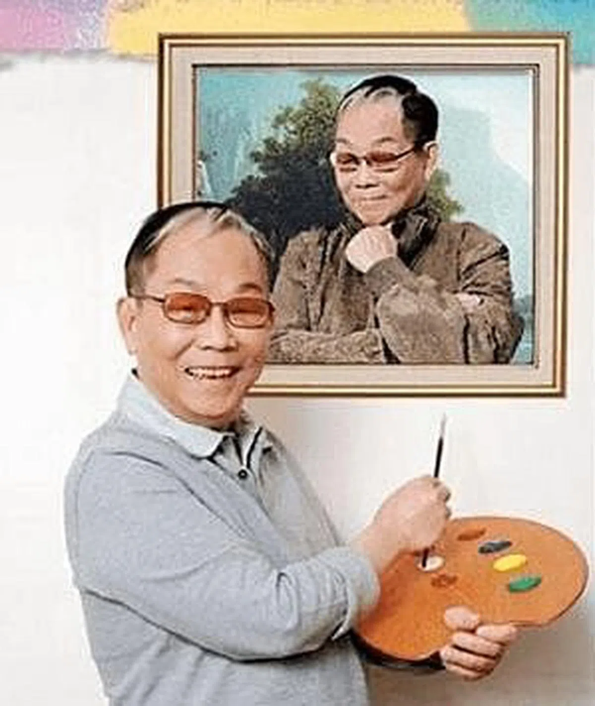 顾嘉辉从小就喜欢绘画。（互联网）