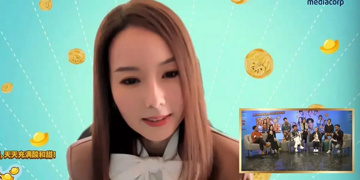 林湘萍通过视讯连线参与记者会。（视频截图）