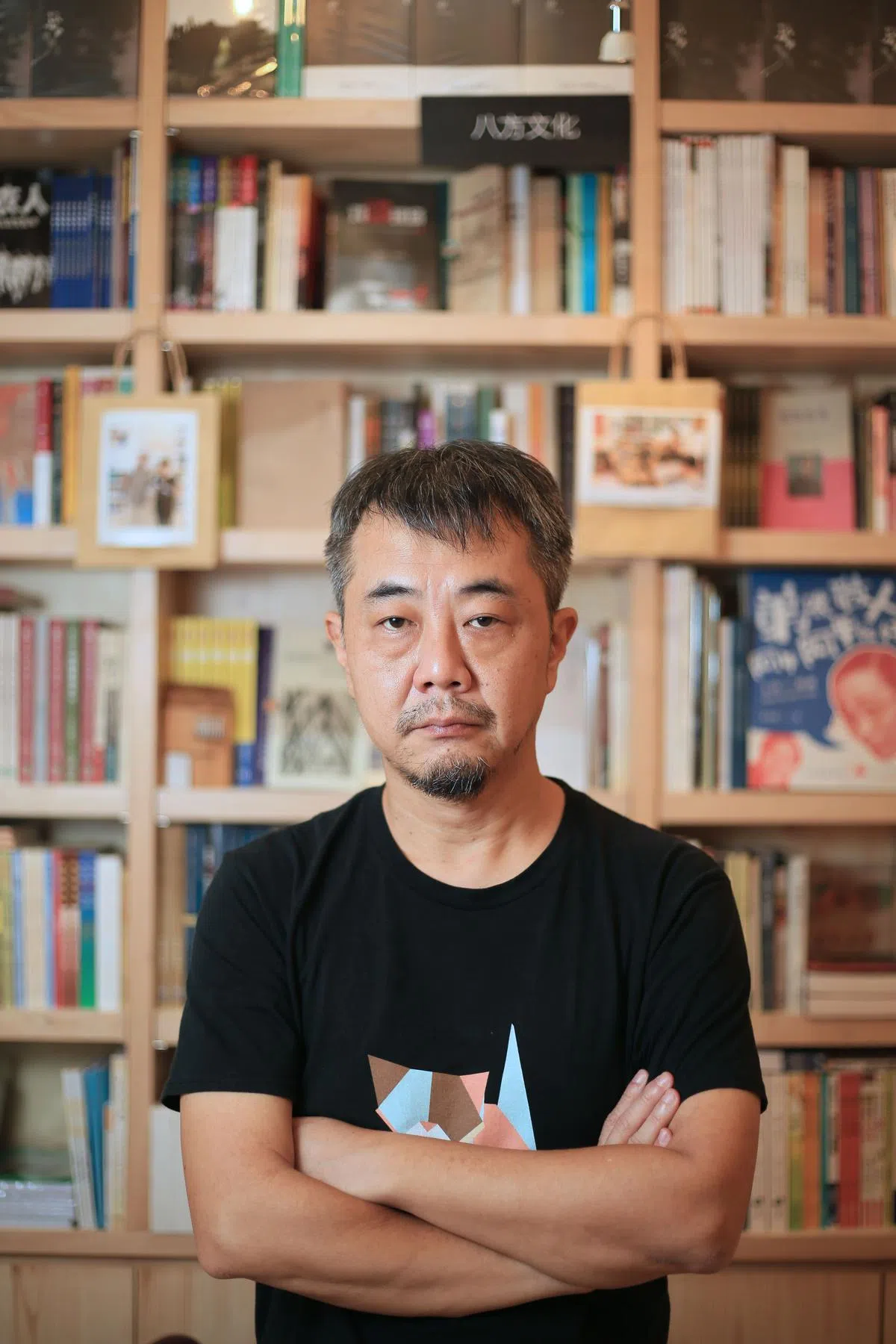 本地作家黄凯德是西西头号粉丝。（龙国雄摄）