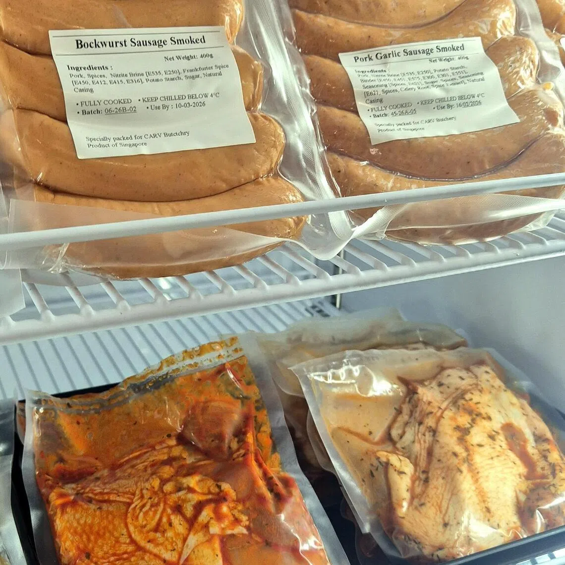 Carv & Cook Butchery售卖腌制肉品和香肠等，方便忙碌现代人下厨。（陈爱薇摄）