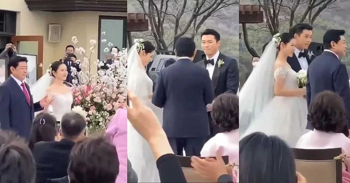 参加婚礼的宾客陆续曝光婚礼影片。（互联网）