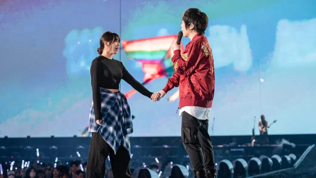 刘芯妤2024年登上五月天台中演唱会的舞台。（互联网）