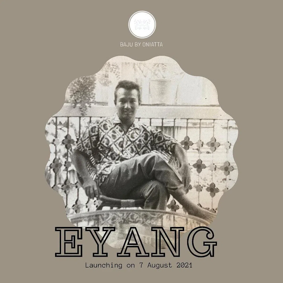 Oniatta Effendi从父亲的老照片取得灵感，重现60年代的峇迪男装风采。（Baju by Oniatta提供）